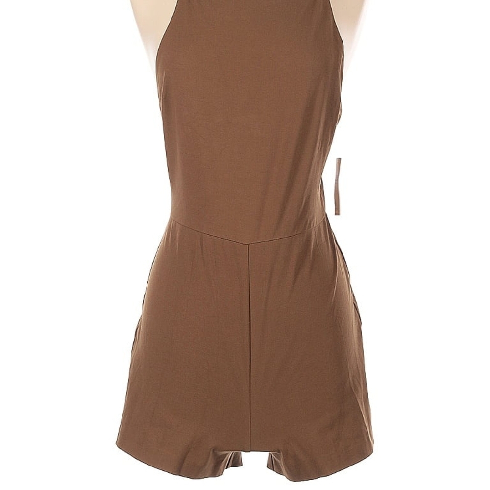 Maeve Anthropologie Brown Strappy Romper (XS) NWT!